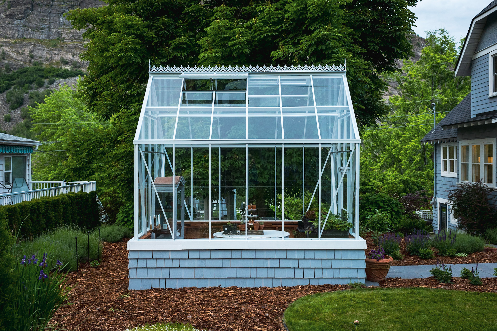 8 x 12 Freestanding Straight Eave Cross Country Frame Greenhouse